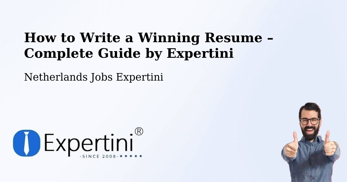 Resume Writing Guide for Job Seekers – Someren - Someren, Netherlands Jobs Expertini